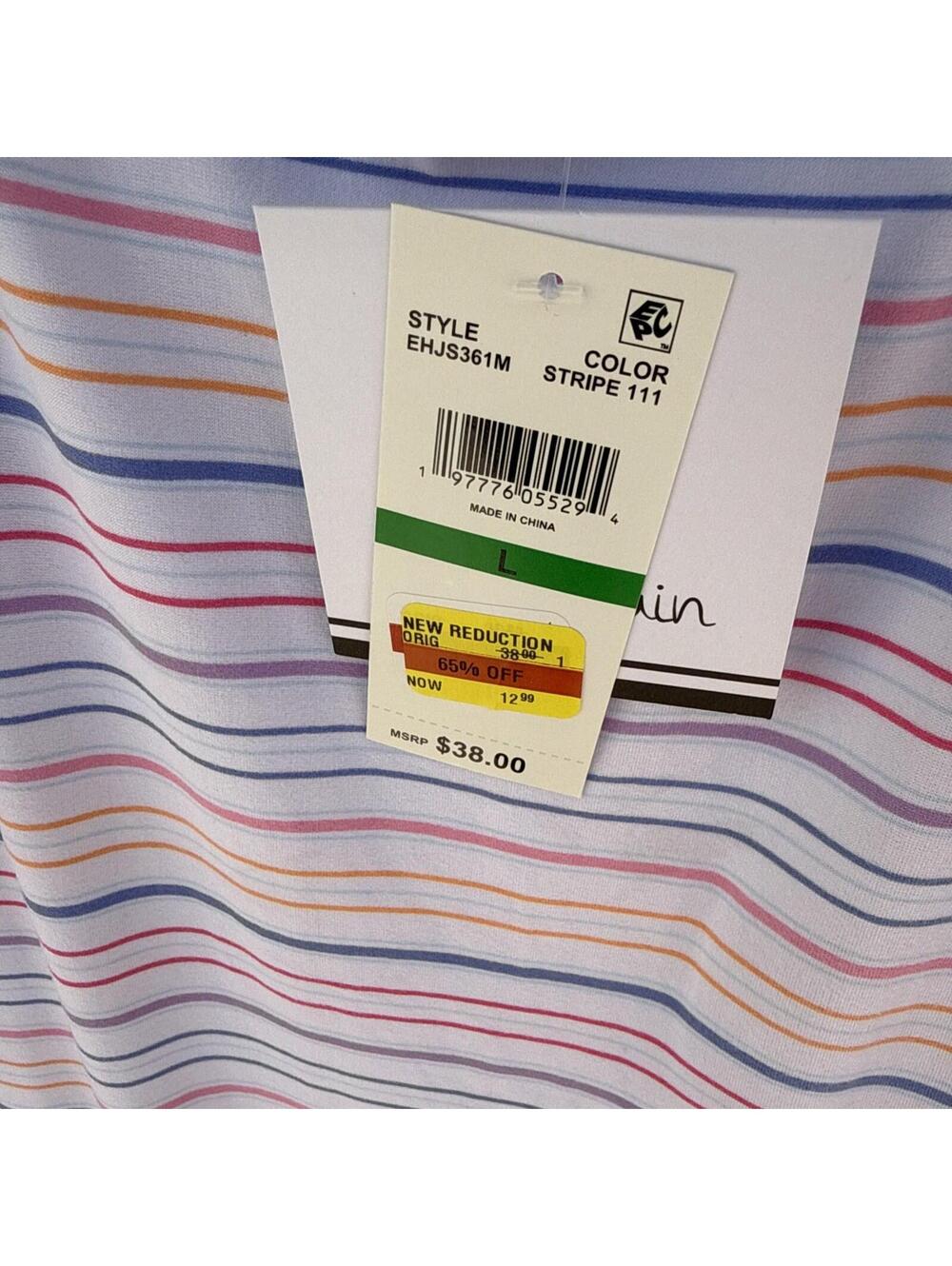 Bundle of 2 Roudelain Macy's Stripe Purple Sleep Shirts Nightgown Pajama L Large - Picture 4 of 5
